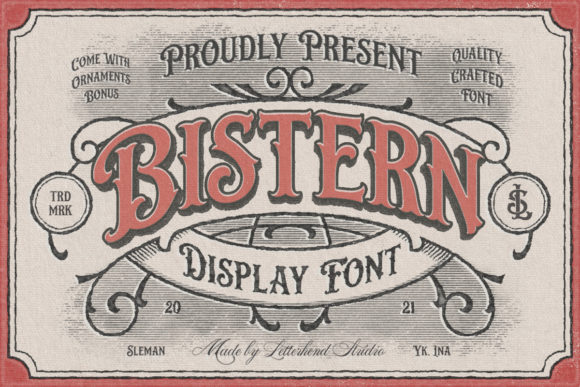 Bistern: A Victorian Display Font for Timeless Design