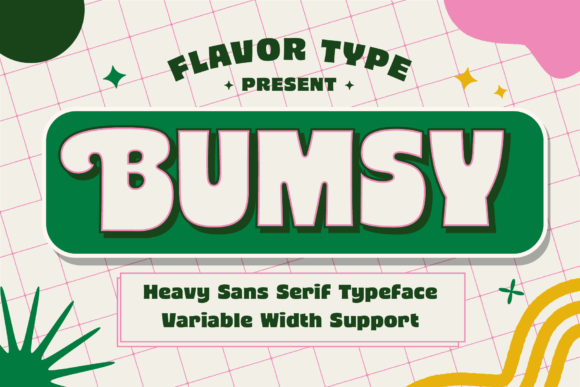 Bumsy: A Bold Display Typeface for Creative Projects