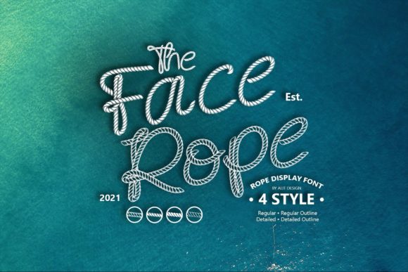 Explore the Playful Versatility of the Face Rope Display Font