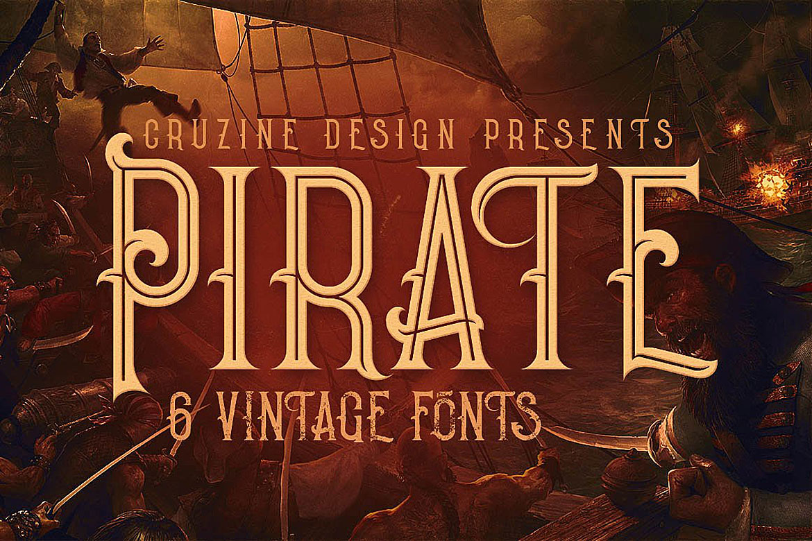 Pirate: A Display Font for Bold and Thematic Design