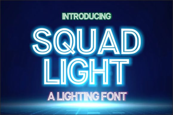 Squad Light: The Bold Display Font with Modern Edge