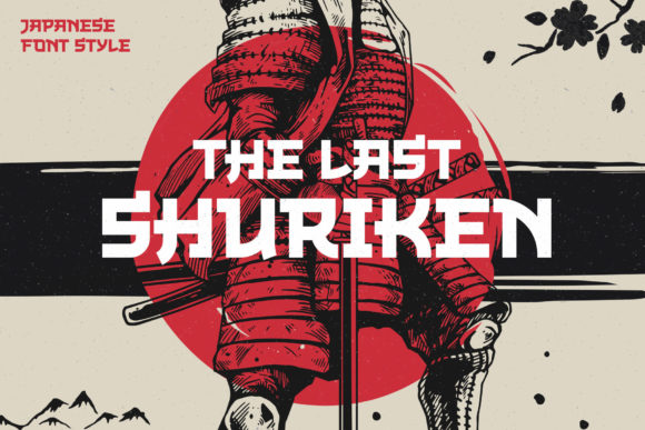 The Last Shuriken: A Bold Display Font for Japanese-Inspired Design